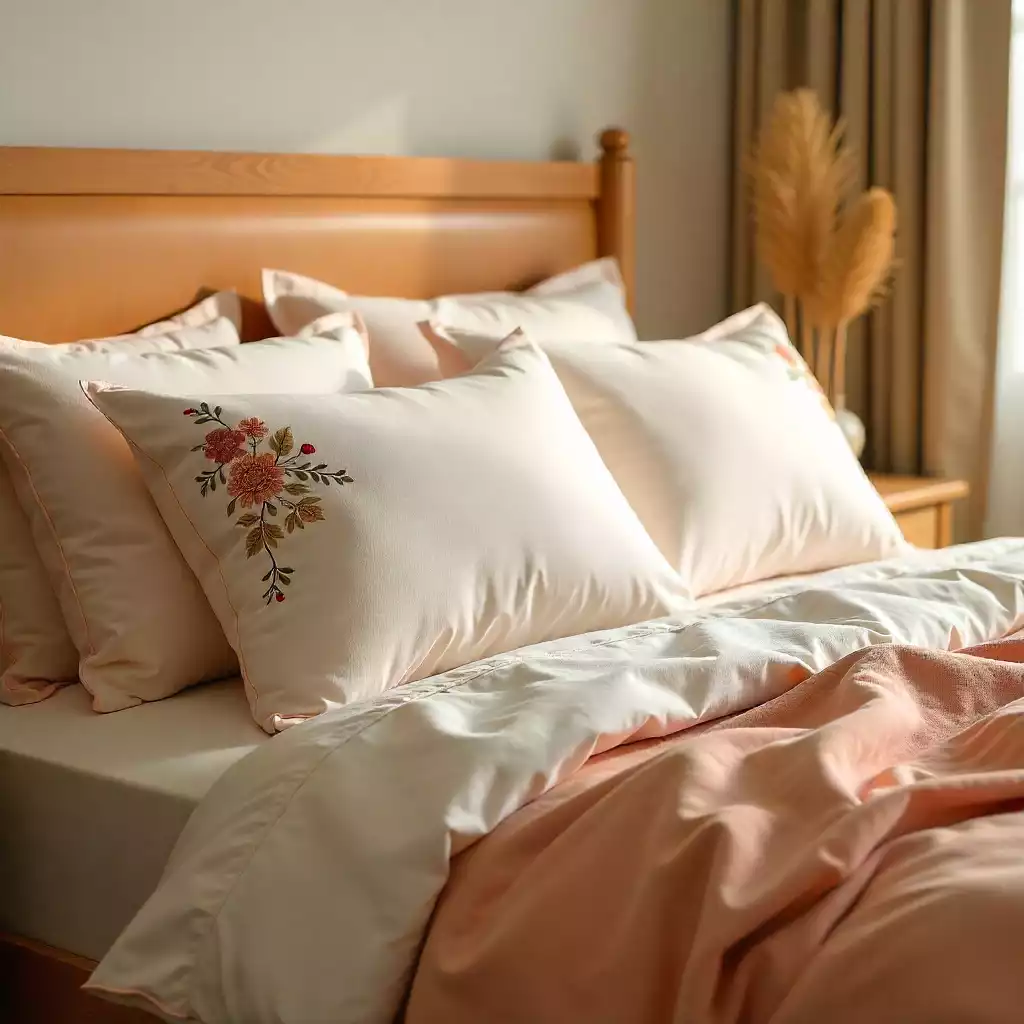 Embroidered Pillowcase Set
